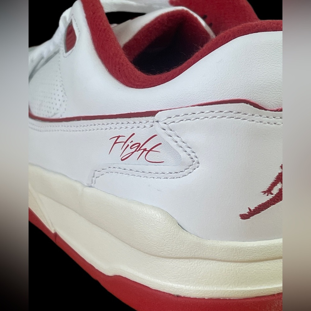 Nike Air Jordan Flight Court Men's White and Red Sneakers *NEW* size 11 - Picture 11 of 14